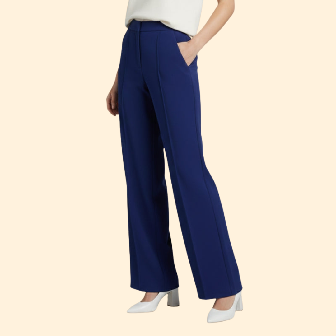 Women’s Wide-Leg Pants with Side Pleats