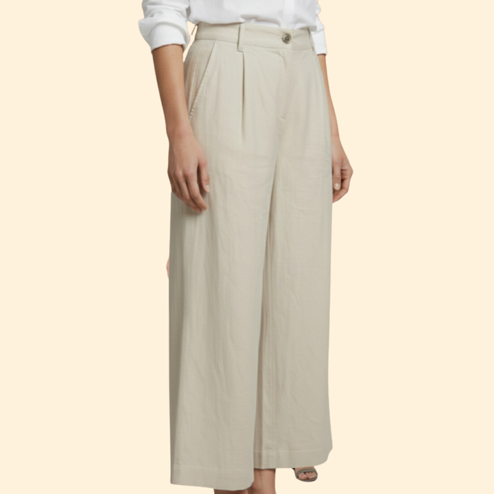 Women’s Loose Trousers with High Waist Design