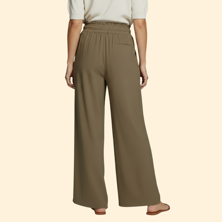 Women’s Wide-Leg Palazzo Pants with Side Pockets