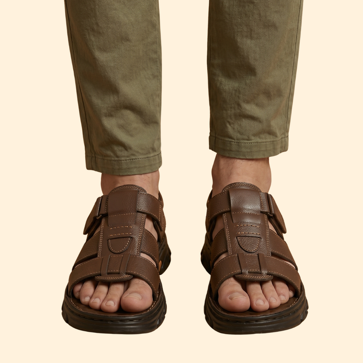 Men's Casual Sandals with Stitching