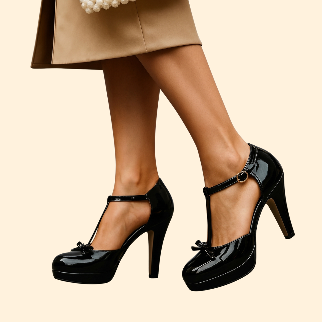 Women's Orthopedic Heels with T-Strap