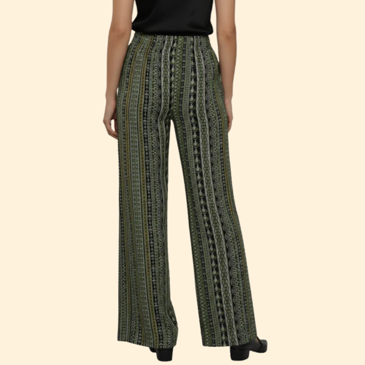 Women’s Wide-Leg Palazzo Pants with Graphic Print