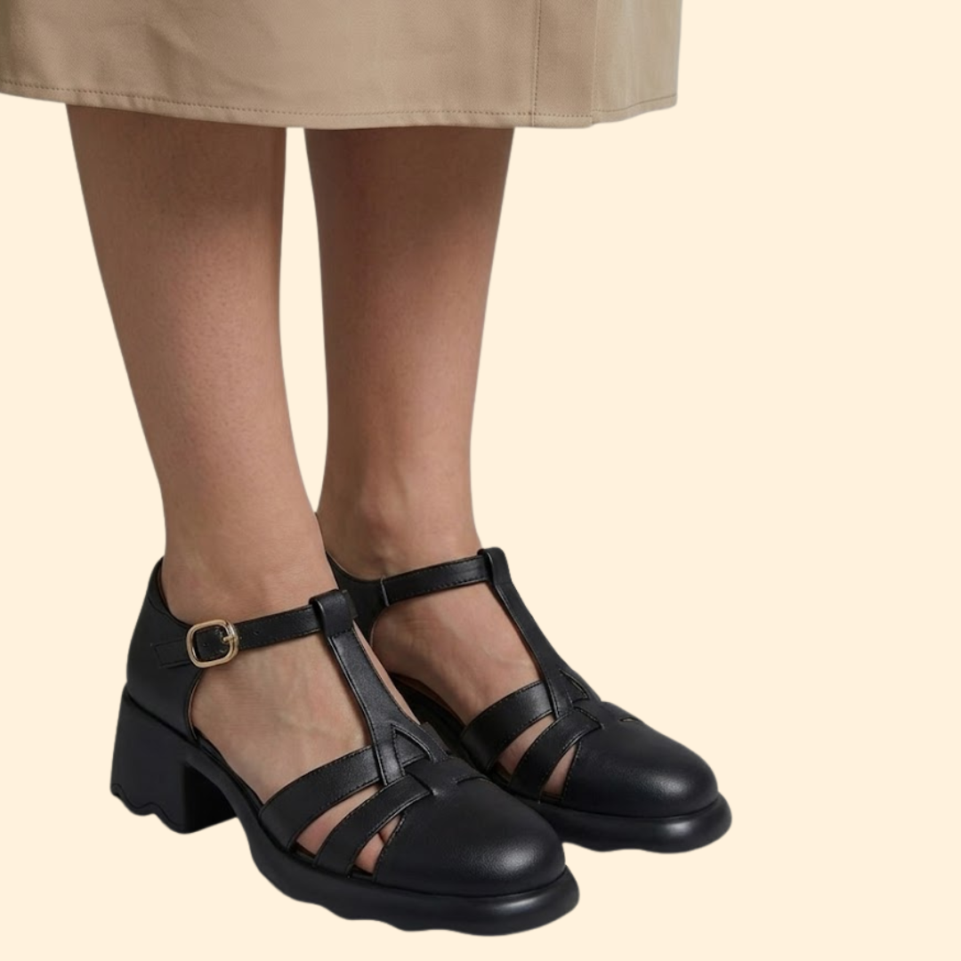 Women's Orthopedic Heels with Straps