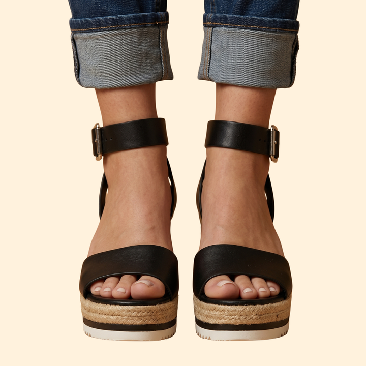 Women’s Wedge Sandals with Cork Heel