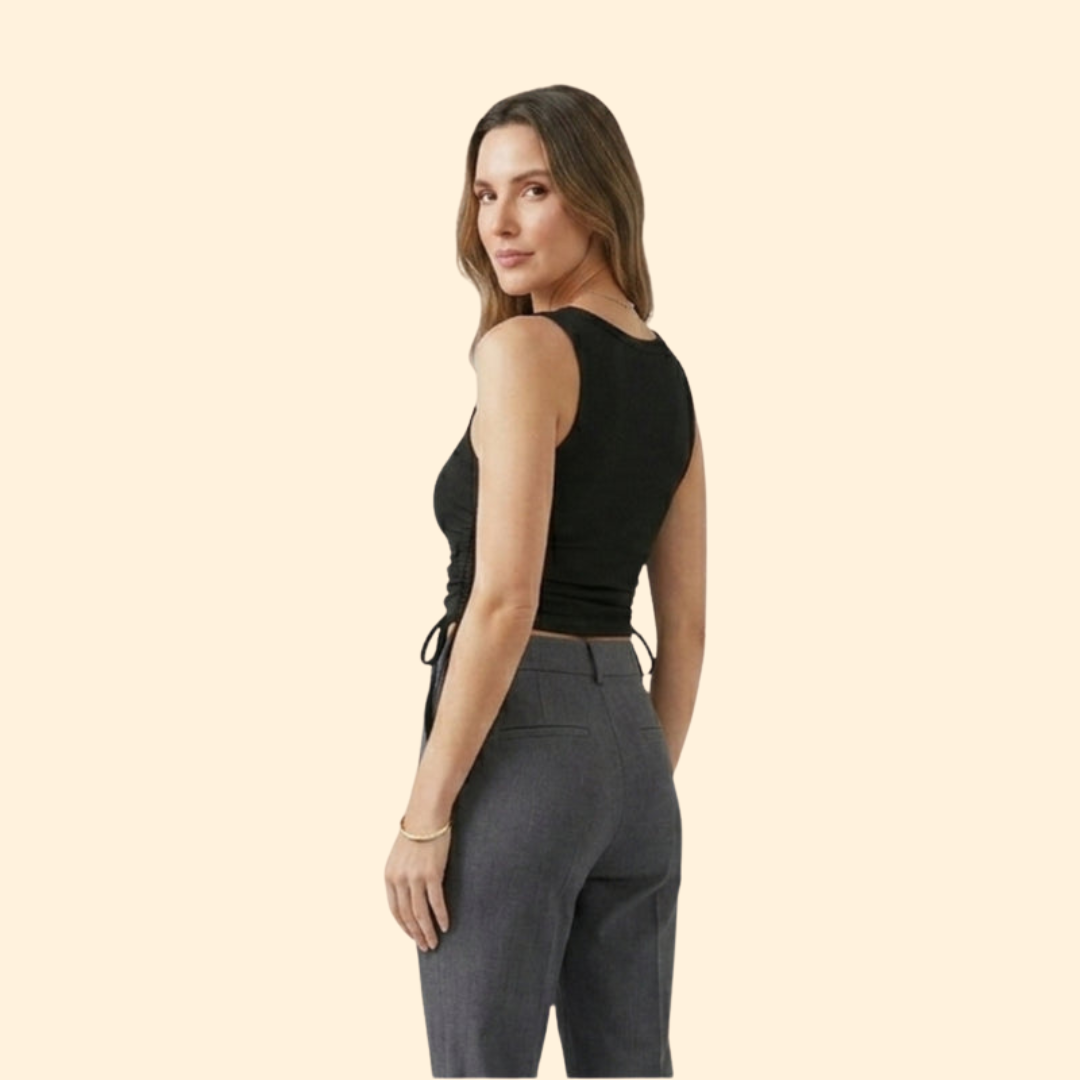 Women’s Crop Top with Crew Neckline