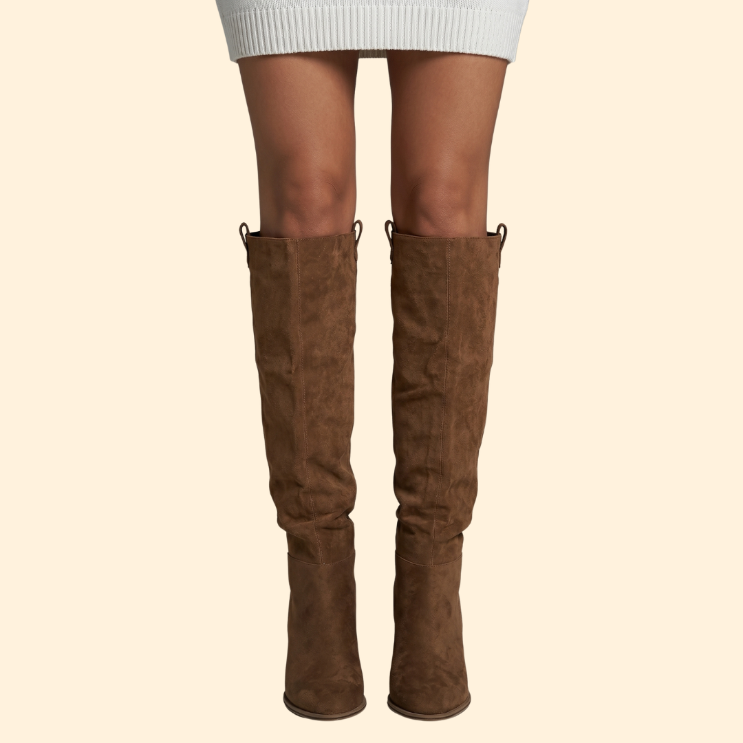 Women’s Knee-High Boots with Heel