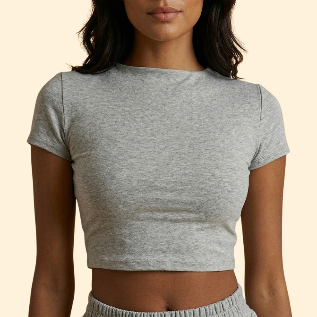 Women's Active Set with Sporty Crop Top