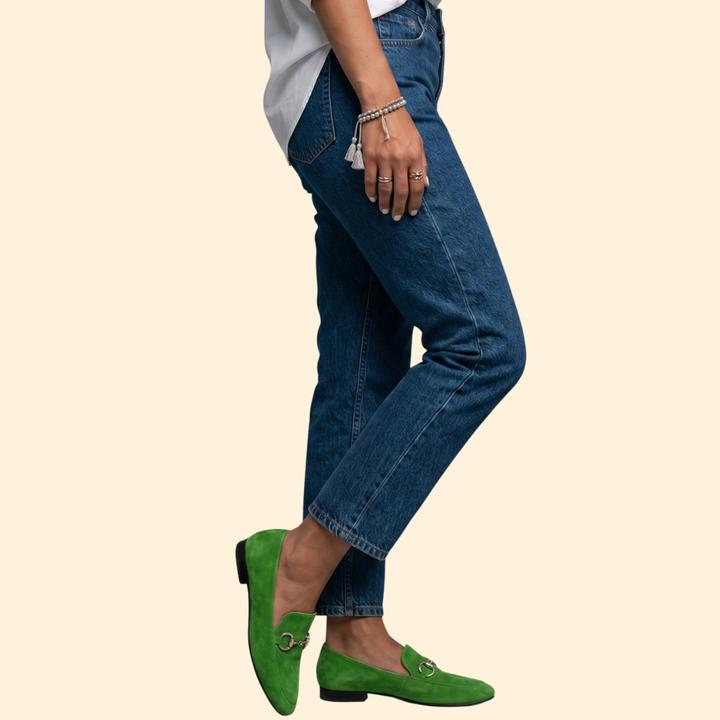 Women's Pointed Loafers with Horsebit Hardware