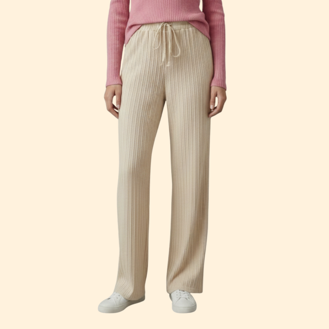 Women's Relaxed Palazzo Pants with Drawstring
