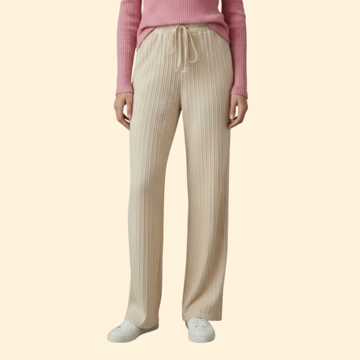 Women's Relaxed Palazzo Pants with Drawstring