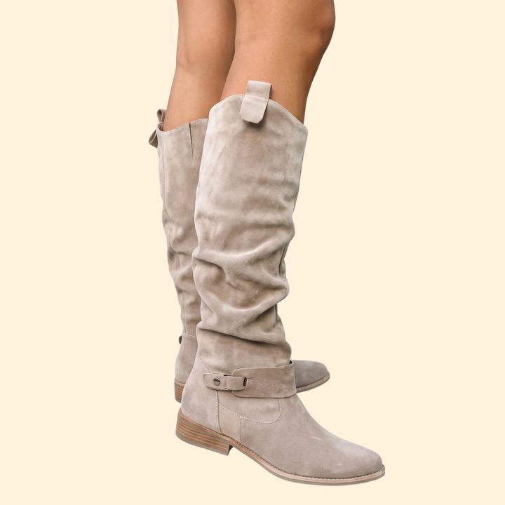 Women's Orthopedic Boots with Tall Slouch Shaft