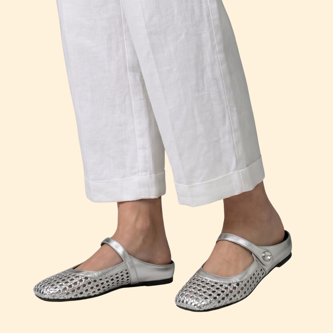 Women’s Slip On Shoes with Decorative Button