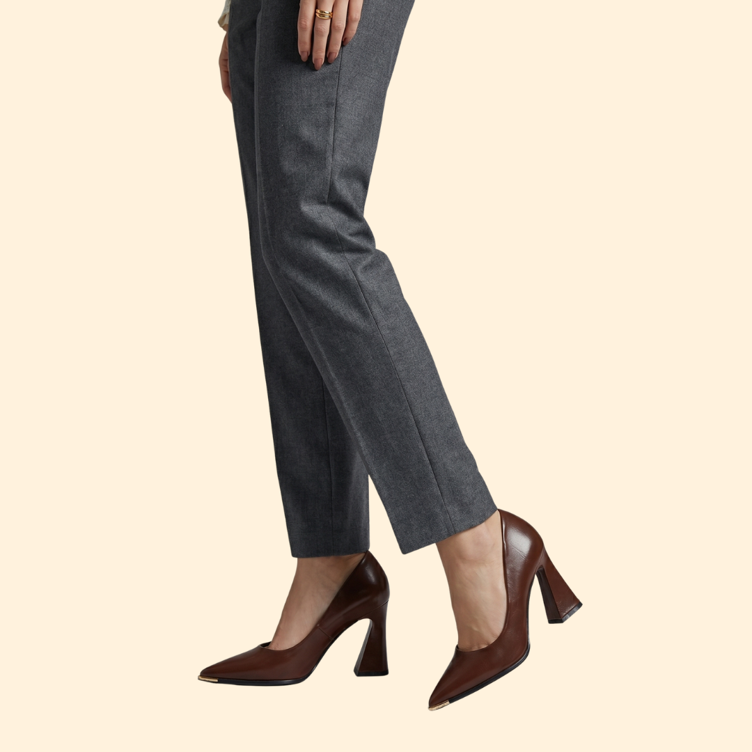 Women's Pointed Toe Pumps with Block Heel