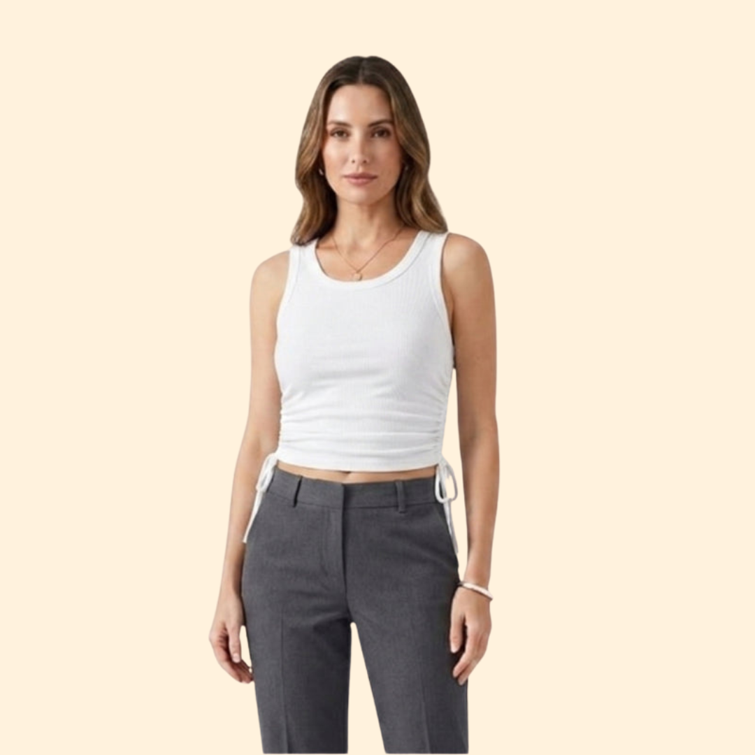 Women’s Crop Top with Crew Neckline
