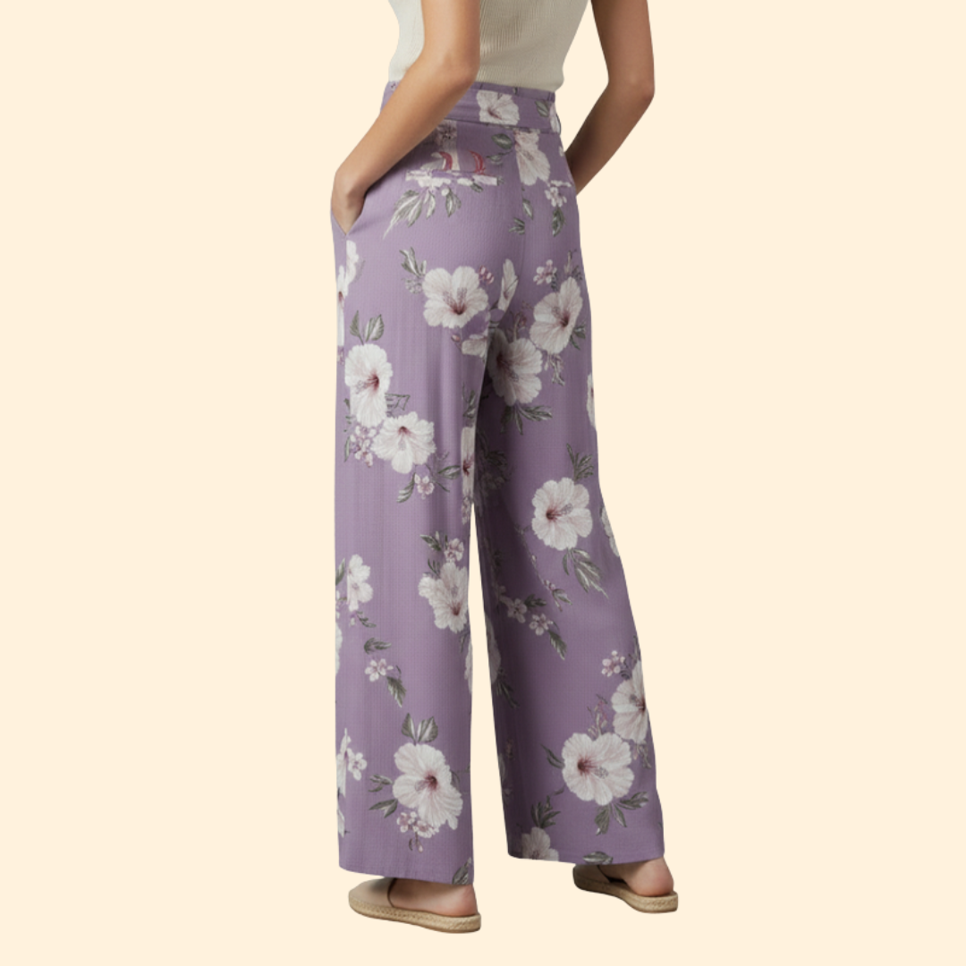 Women’s Wrap Front Pants with Side Slit