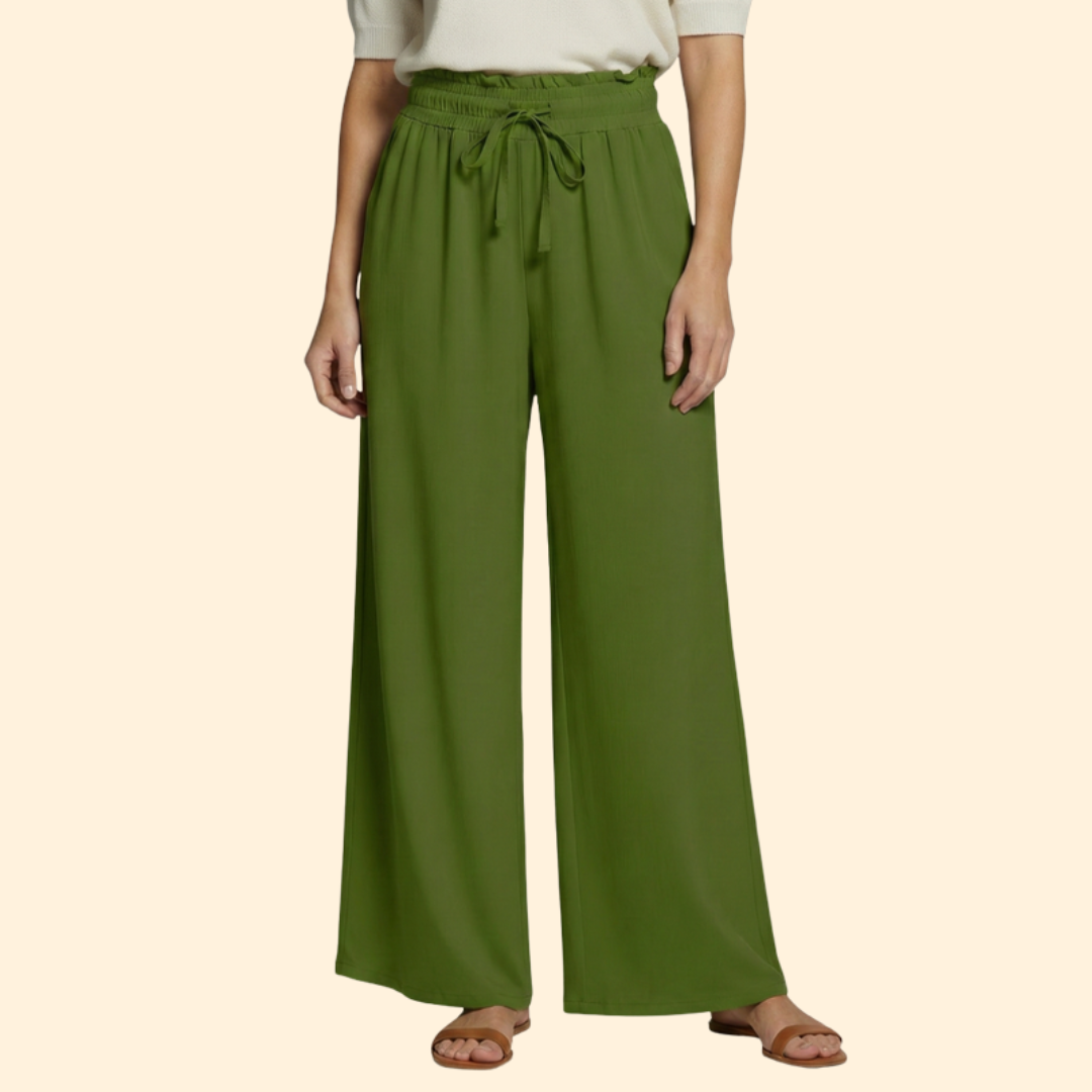Women’s Wide-Leg Palazzo Pants with Side Pockets