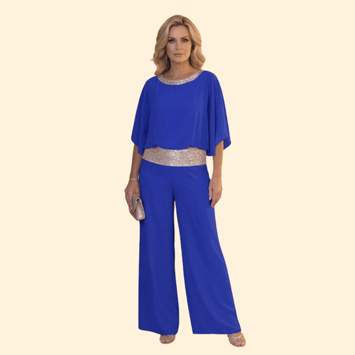 Women’s Elegant Jumpsuit with Sequin Detail