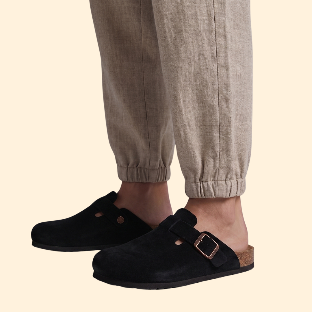 Women’s Slip On Sandals with Cork Midsole