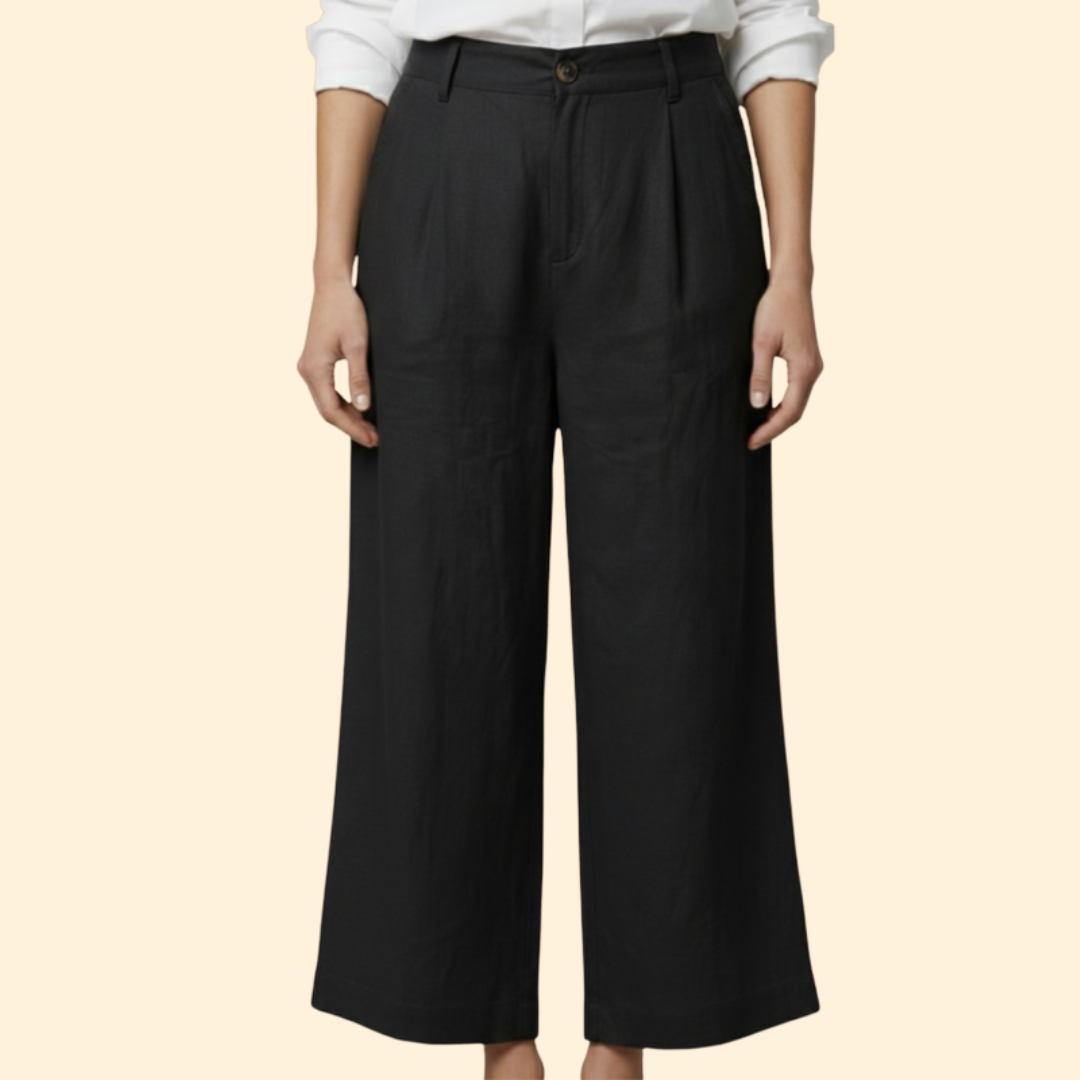 Women’s Loose Trousers with High Waist Design