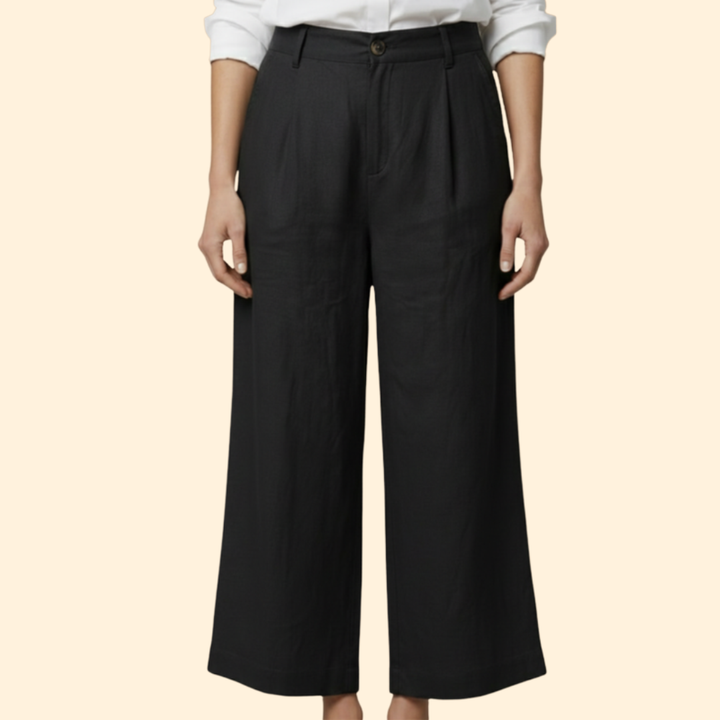 Women’s Loose Trousers with High Waist Design