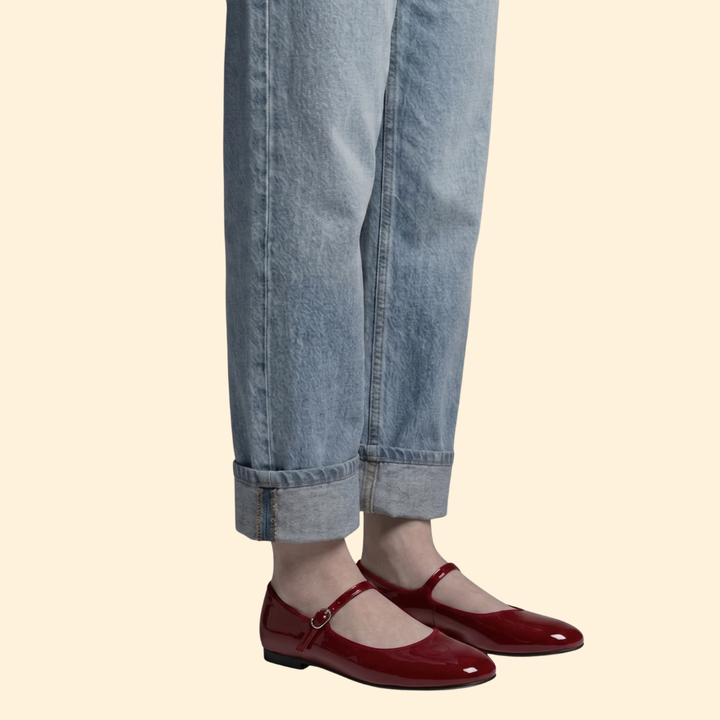 Women's Patent Shoes with Heel