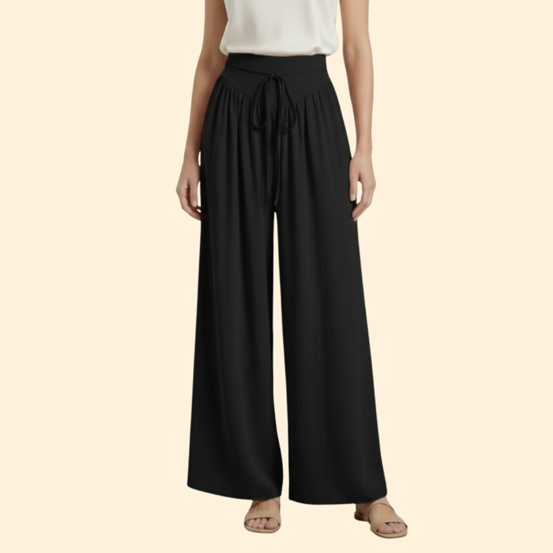 Women’s Wide Leg Pants with Drawstring Waist
