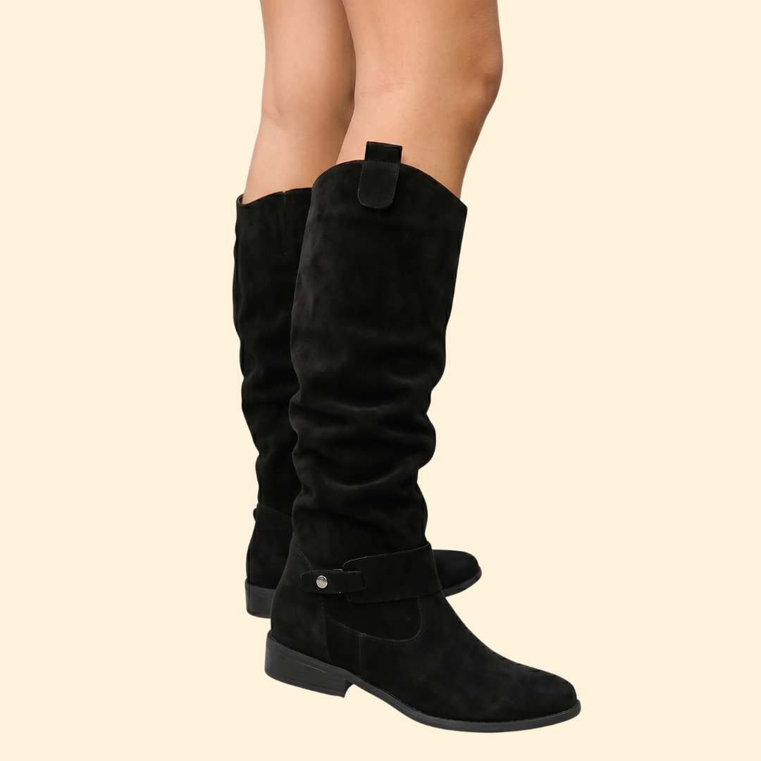 Women's Orthopedic Boots with Tall Slouch Shaft