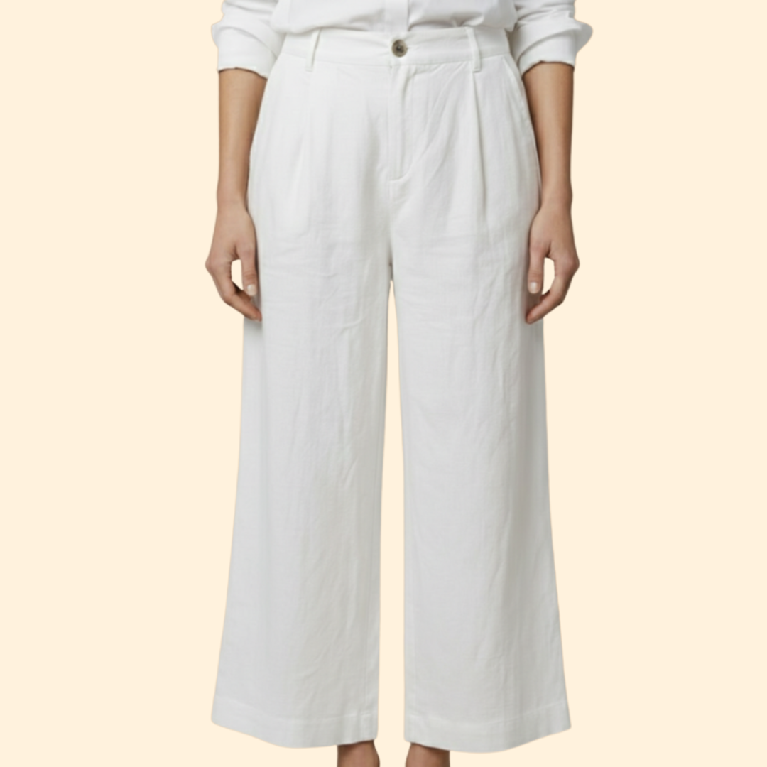 Women’s Loose Trousers with High Waist Design