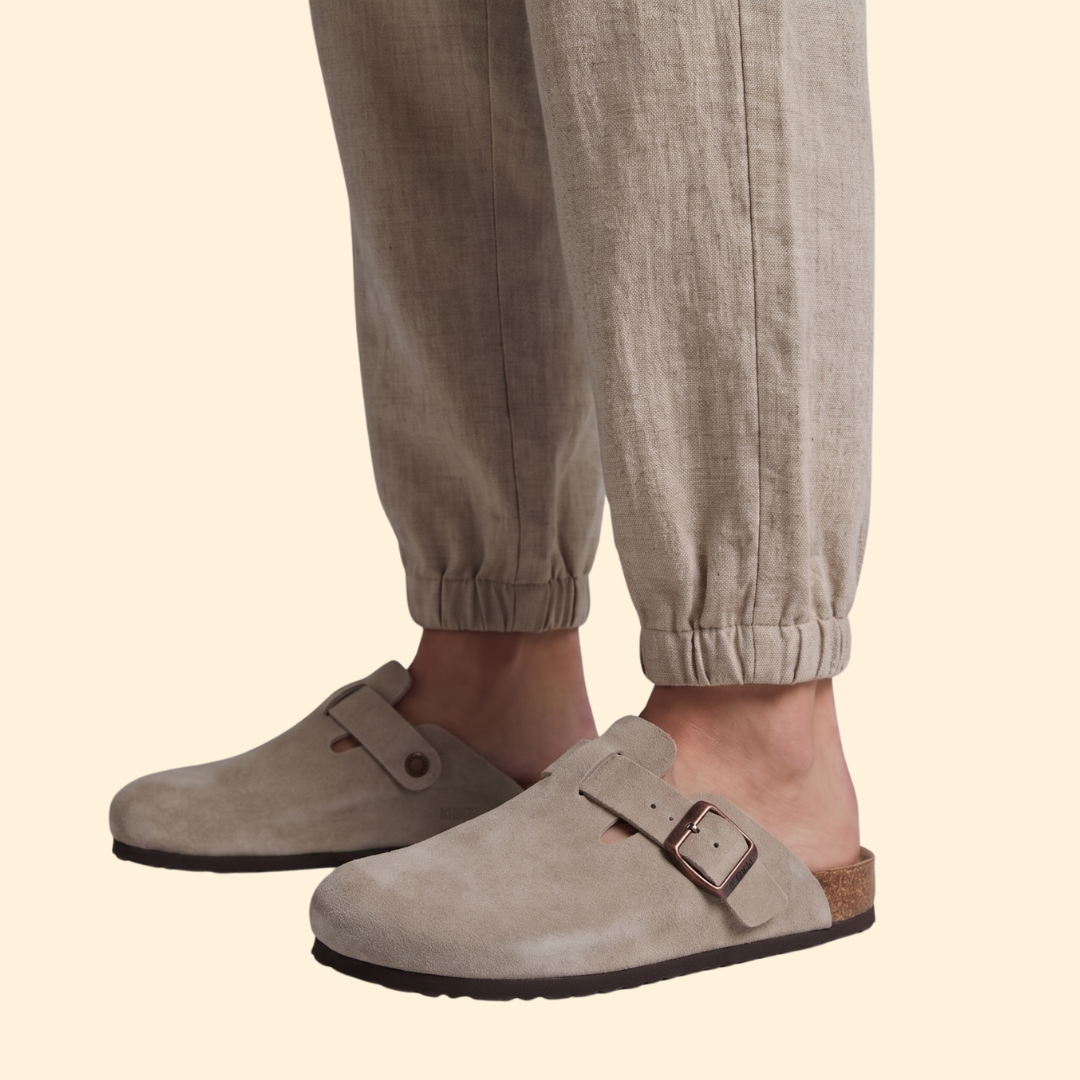 Women’s Slip On Sandals with Cork Midsole
