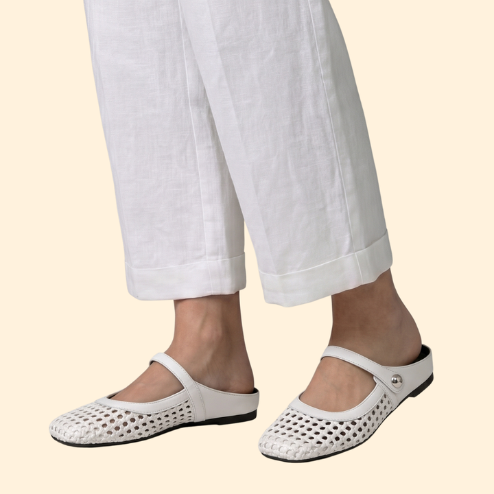 Women’s Slip On Shoes with Decorative Button