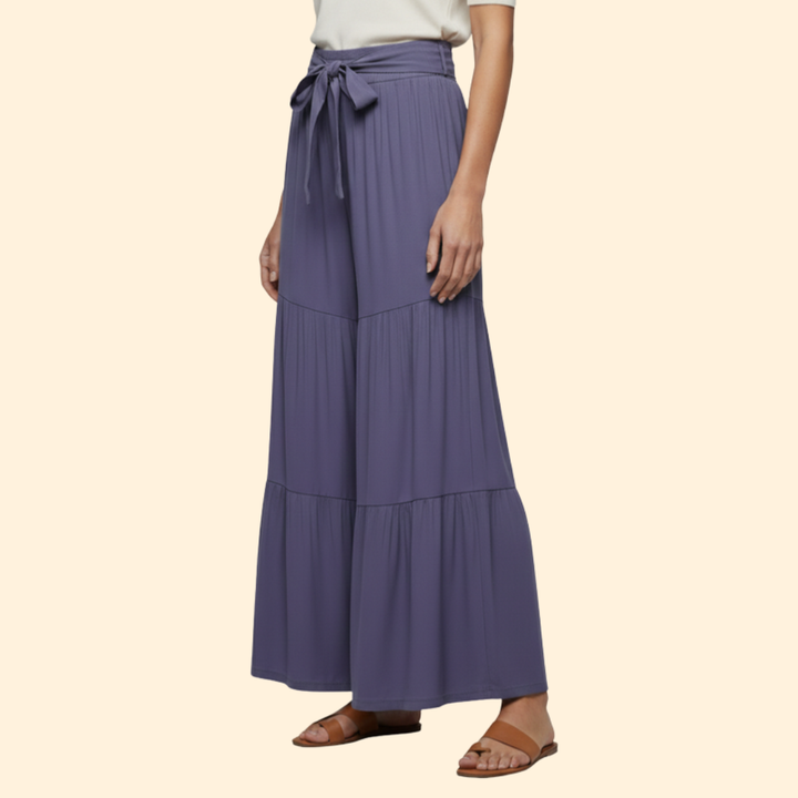 Women’s Wide Leg Pants with Tie Waist