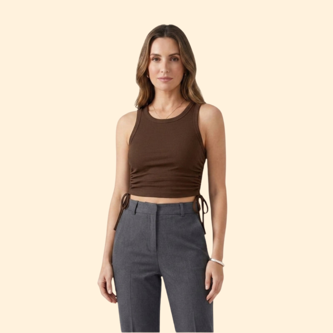 Women’s Crop Top with Crew Neckline