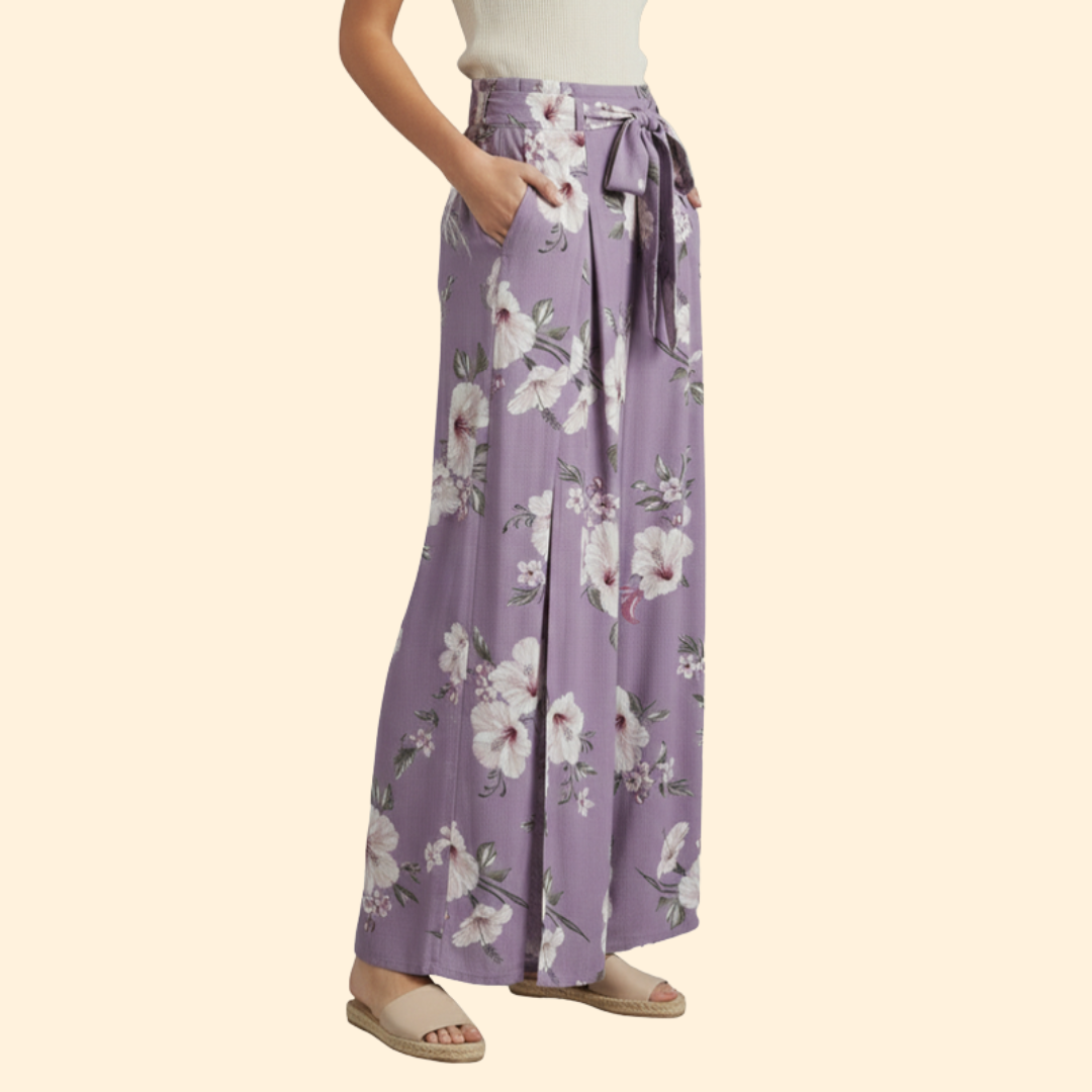 Women’s Wrap Front Pants with Side Slit