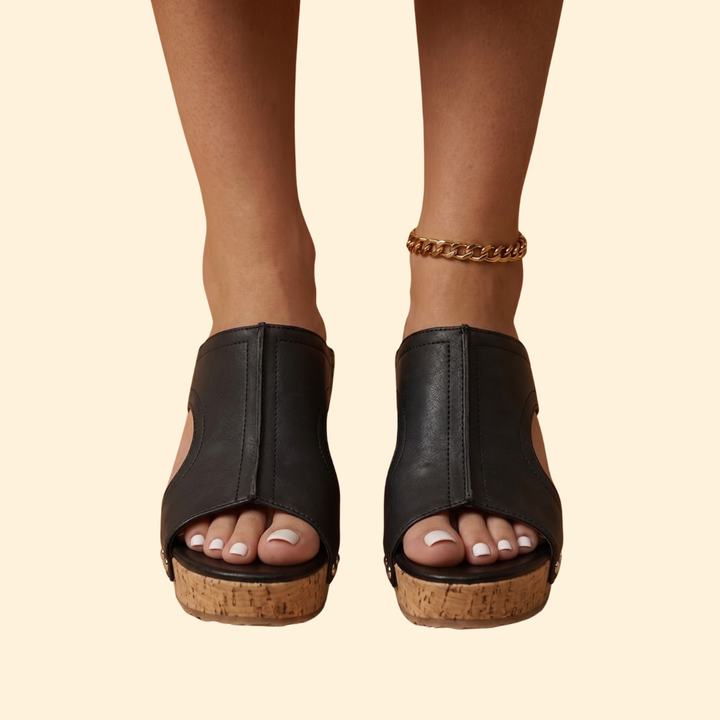 Women's Studded Wedge Sandals