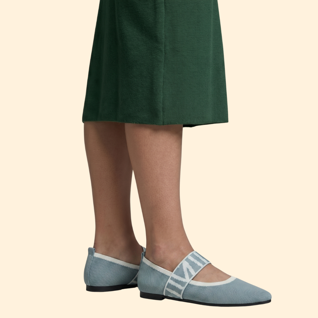 Women’s Slip On Shoes with Patterned Midstrap