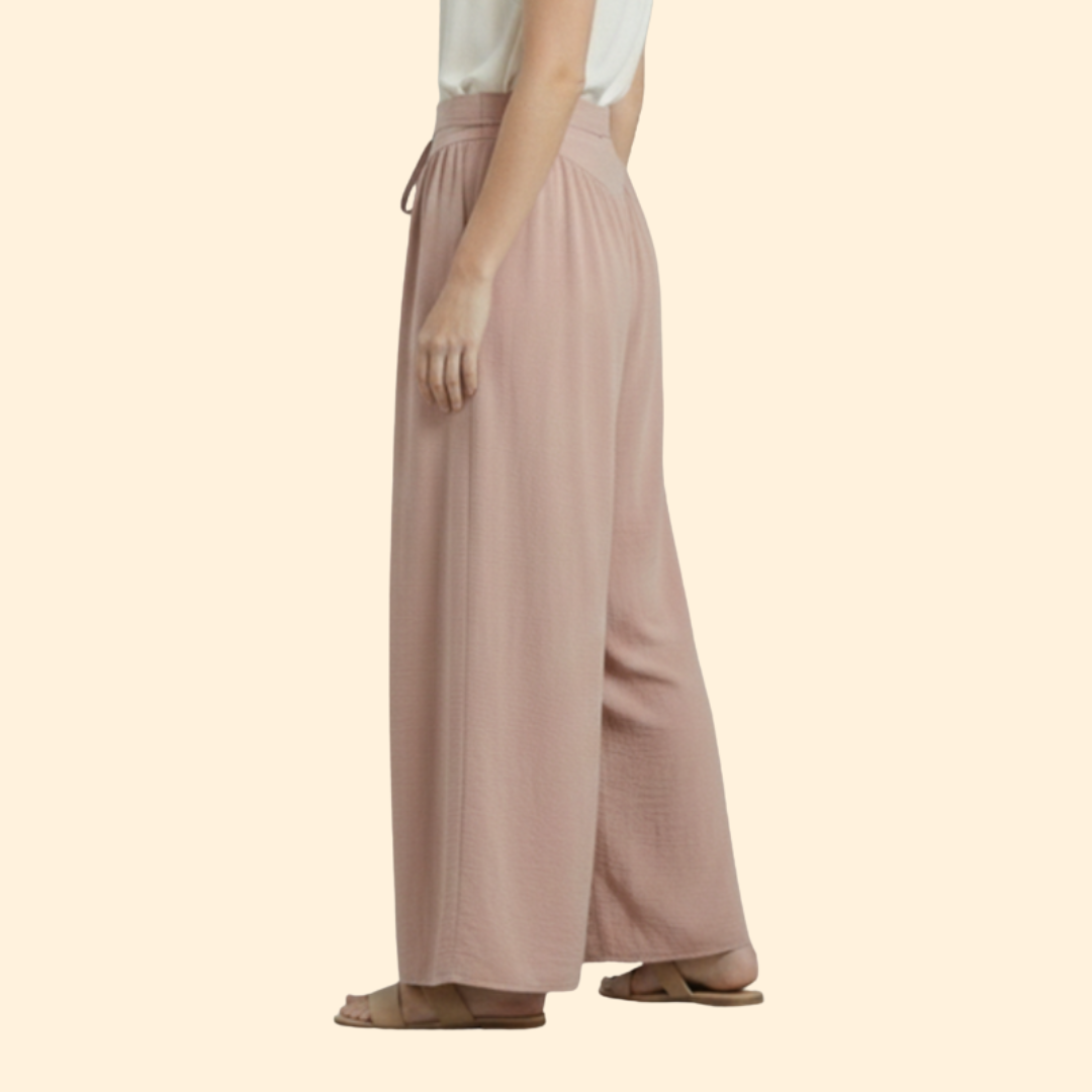 Women’s Wide Leg Pants with Drawstring Waist