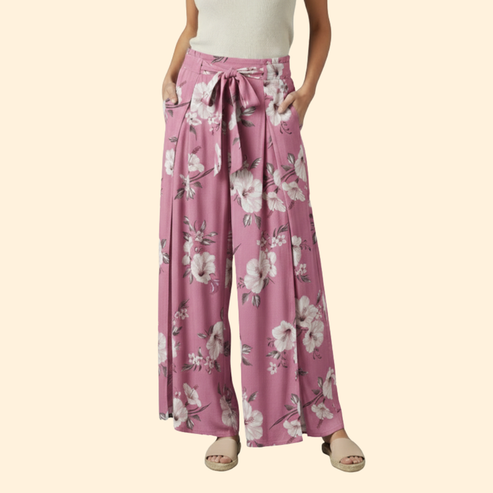 Women’s Wrap Front Pants with Side Slit