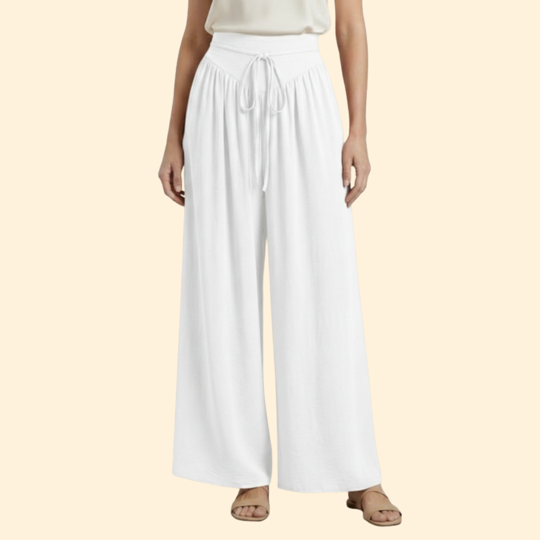 Women’s Wide Leg Pants with Drawstring Waist