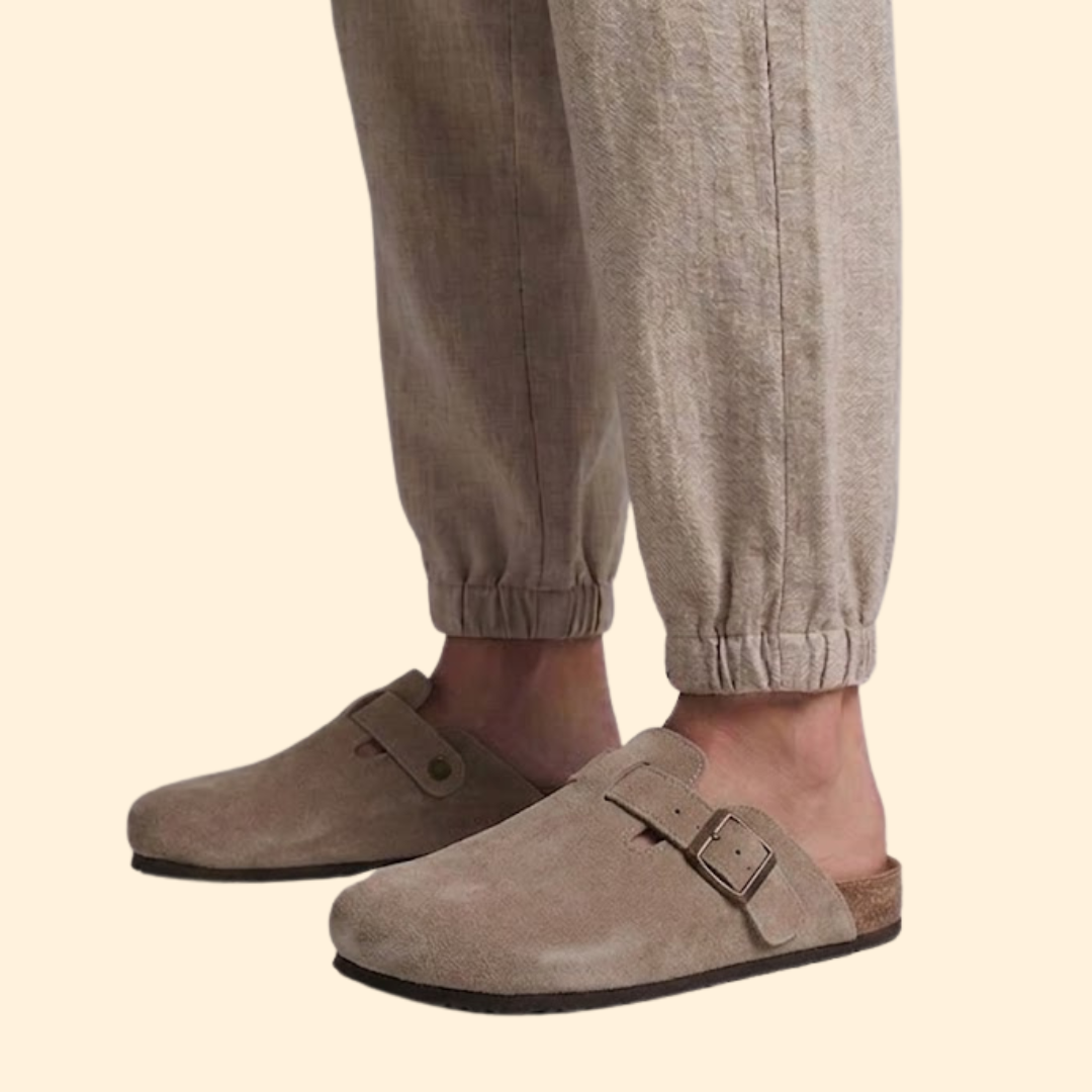 Women’s Slip On Sandals with Cork Midsole