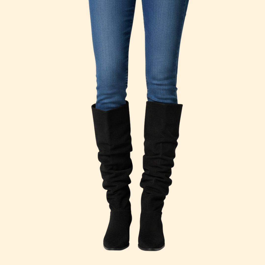 Women’s Knee-High Boots with Block Heel