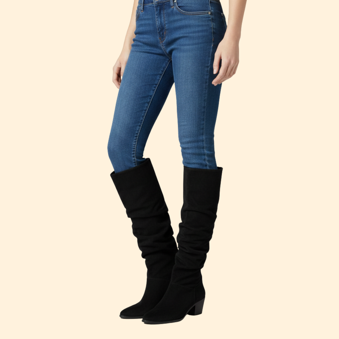 Women’s Knee-High Boots with Block Heel