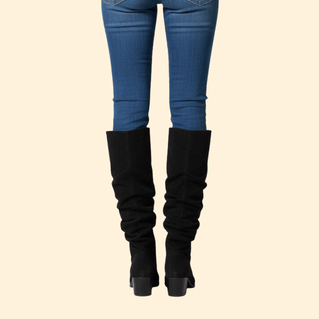 Women’s Knee-High Boots with Block Heel