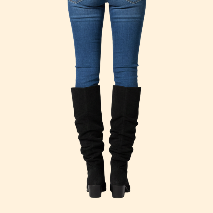 Women’s Knee-High Boots with Block Heel