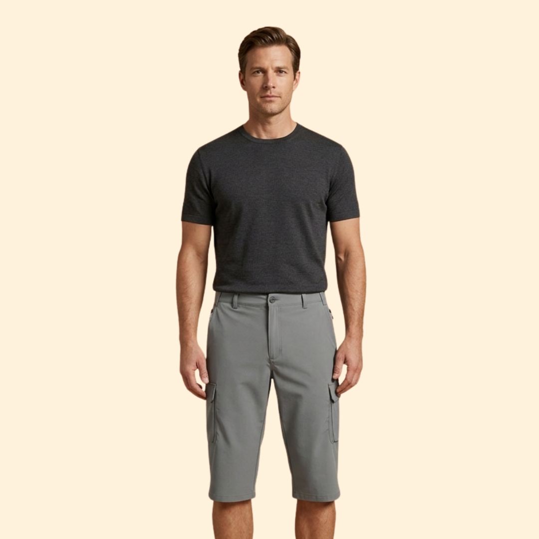 Men's Outdoor Cargo Shorts with Zippered Pockets