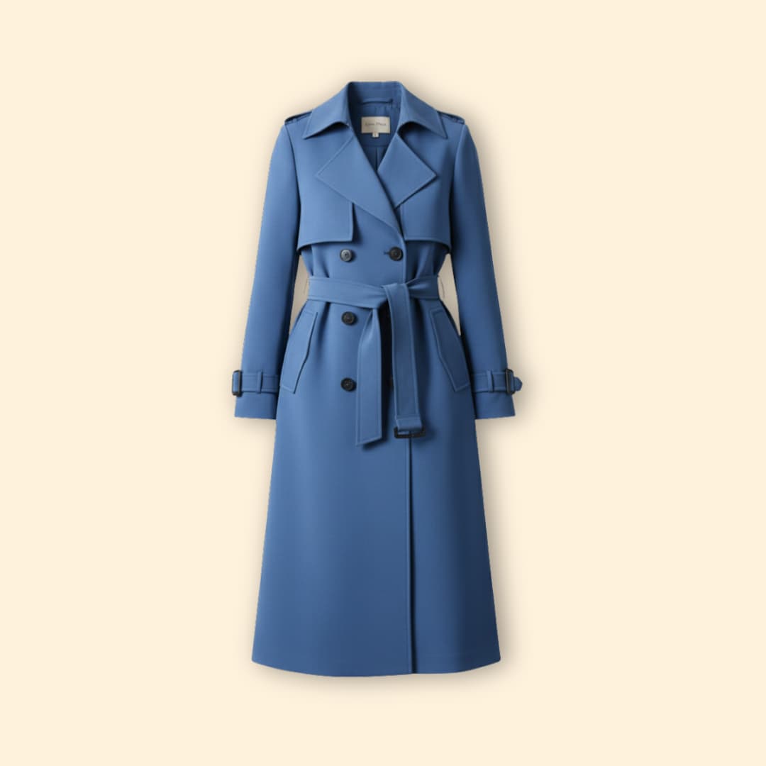 Women’s Trench Coat with Belted Waist