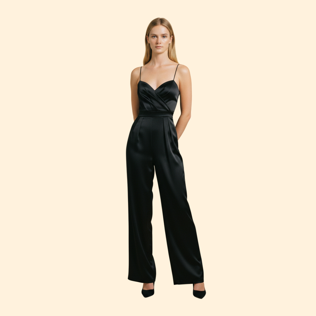 Women’s Evening Jumpsuit with Wide Leg Fit