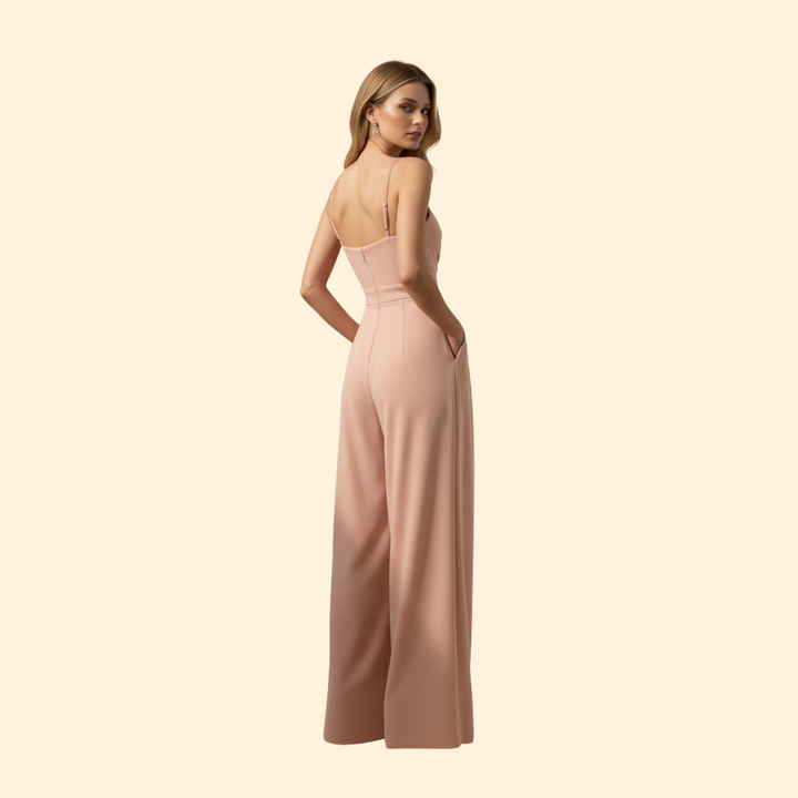 Women’s Evening Jumpsuit with Wide Leg Fit