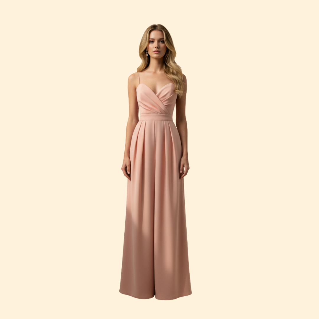 Women’s Evening Jumpsuit with Wide Leg Fit