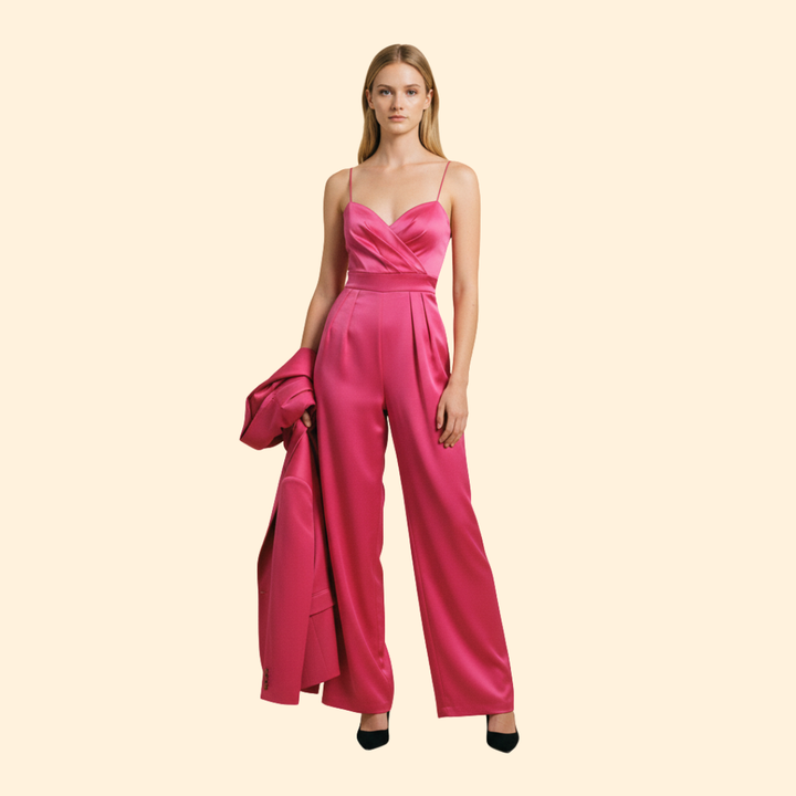 Women’s Evening Jumpsuit with Wide Leg Fit