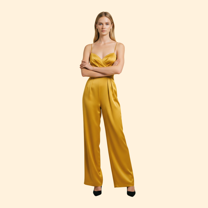 Women’s Evening Jumpsuit with Wide Leg Fit